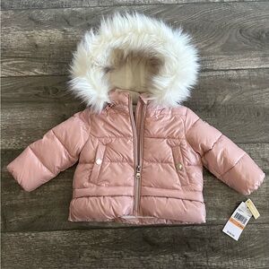 Michael Kors- NWT Baby Girl Pink Puffer, Size 12 months